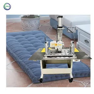 Almohada automática agujero redondo máquina de coser cojín costura tacking máquina cojín bloqueo puntada patrón máquina de coser para almohada