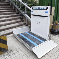 Nouvel escalier en alliage d'aluminium d'ascenseur de cargaison incliné par entraînement hydraulique pour la pompe d'acier d'industries de Construction d'hôtels âgés