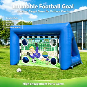 Portería de Fútbol Inflable de PVC de 0.9mm con Red, Fácil de Instalar, Portátil, para Uso Comercial y Recreativo - Product Image 1