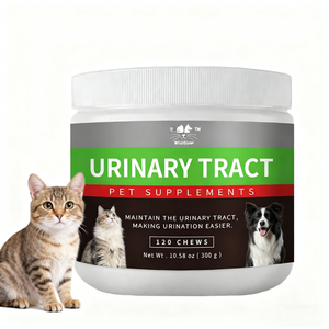Natural 120 Soft Chews Dog & Cat Control de la vejiga Cranberry Support Suplementos Riñón Salud Tratamiento de infecciones <span class=keywords><strong>del</strong></span> tracto urinario - Product Image 1
