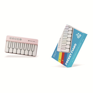 Wholesale 15 Keys Portable Electronic Piano Keyboard Mini Pocket Piano With Colorful Light Musical <b>Instrument</b> Toy For Kids - Product Image 2