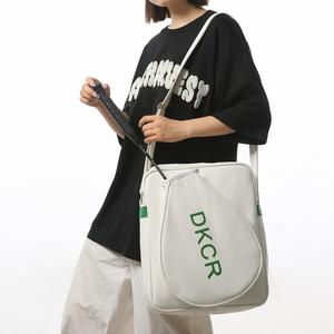 Outdoor Sports <b>Bag</b> Crossbody <b>Tote</b> PU Material Pickleball Paddel Students Shoulder Tennis Badminton Racket <b>Bag</b> - Product Image 1