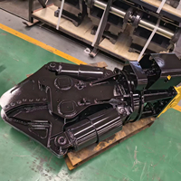 Cisaille hydraulique MONDE pour excavatrice, avec barres parallèles, broches de butée réglables, cisaille métallique rotative à 360 degrés pour la construction
