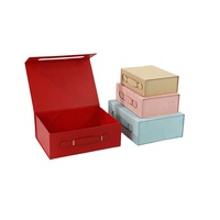 Caja de Cartón Plegable Magnética de Lujo Ecológica Premium para Regalos con Lámina Dorada y Forro de Esponja