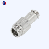 Connecteur circulaire mâle-femelle GX12 à 3 broches sans soudure pour aviation, prise de connexion de signal industrielle