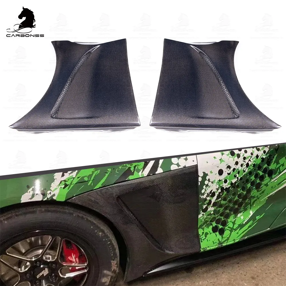 Guardabarros delantero de coche guardabarros laterales de fibra de carbono Real para Toyota Supra A90 A91 MK5 2019 +
