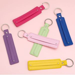 Simple Leather Phone Chains Wholesale Key Chain for 8mm Slide Charm Women Men <b>Kids</b> DIY Gifts New Year - Product Image 1
