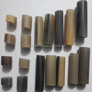 100% meilleur prix poli de qualité Rouleau de corne de buffle de meilleure qualité et embouts de corne personnalisés polis avec couleur de corne naturelle - Product Image 6