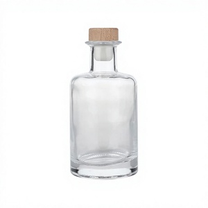 Botellas de Vino al por Mayor con Forma de Campana y Nervaduras, Botellas de Vidrio Transparente de 250 ml para Cosméticos, Aromaterapia y Bodas - Product Image 6