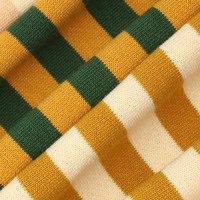 Tissu éponge à rayures avec motifs en fil, décontracté, cyclisme, polyester et coton, combinaison française, pour automne et hiver, vêtements d'extérieur