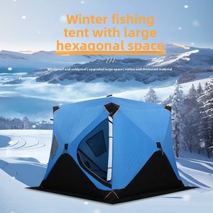 Tente d'hiver matelassée et imperméable TK pour l'extérieur, ouverture rapide, résistante au froid extrême et au vent, pour la <span class=keywords><strong>pêche</strong></span> sur glace, en tissu Oxford 210D - Product Image 1