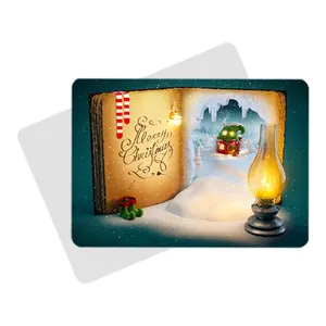 Economico Disegno Del Mouse Pad Con Logo Stampato Su Ordinazione Di Natale bianco del mouse pad carta di trasferimento di sublimazione della pressa di calore di stampa per NATALE