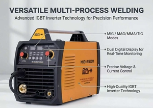 Vente directe JUBA Nouvelle série MIG-I 50/60Hz IGBT DC Inverter MIG/<span class=keywords><strong>MAG</strong></span>/MMA/TIG Soudure à cycle de service de 60% avec alimentation rapide du fil et garantie 1 an - Product Image 4