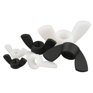Fabricant de boulons et d'écrous, écrou rond à fond pivotant en plastique noir, écrou à double aile pivotant en plastique de haute qualité - Product Image 4