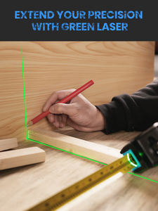 ACEGMET par MiLESEEY Ruban à mesurer numérique 3 en 1 Télémètre laser avec fermeture automatique Lecture numérique instantanée métrique - Product Image 5