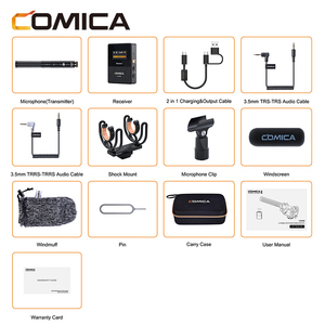 ไมโครโฟนไร้สาย COMICA VM30 แบบ Shotgun พร้อมช่องต่อ USB-C และ 3.5 มม. สำหรับกล้อง |   ใช้งานร่วมกับกล้อง DSLR, กล้องวิดีโอ, พอดแคสต์ - Product Image 5