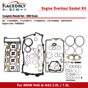 RACEORLY 11120308857 11127509711 Kit complet de joints de révision 93 pièces pour BMW N46 N42 318i 320i E46 E90 2003-2007 - Product Image 1