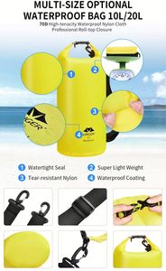 Mochila Impermeable Inflable de PVC de 30L, Personalizable al por Mayor, para Actividades como Surf, Escalada y Uso Diario - Product Image 4