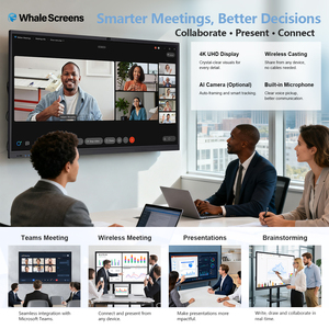 Écran interactif LED WhaleScreens 4K UHD, tableau blanc tactile intelligent pour salle de classe numérique et bureau intelligent - Product Image 4