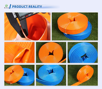 Tuyau d'irrigation plat souple haute pression OEM & ODM, 2-8 bars, 6 pouces, en PVC composite double couche