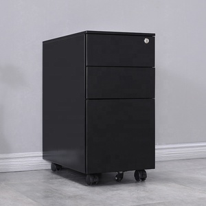 Vertical Mobile Pedestal File Storage Cabinet Office Home Under <b>Desk</b> 3 Drawers Material Office Cabinet File Cabinet Office - Product Image 2
