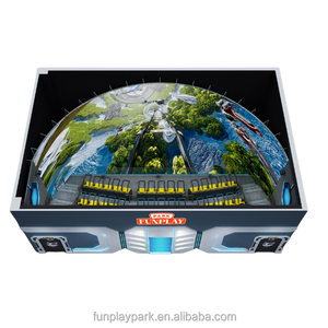 Parc d'attractions gonflable avec simulateur de cinéma 5D à immersion en dôme à 360 degrés avec autos tamponneuses et équipement de train MR en vente - Product Image 5