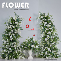 Arco de Boda de Flores de Seda Artificial Duraderas y de Larga Duración, Novedad Tradicional para Decoración de Eventos y Fiestas de Boda
