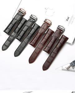 Correa de reloj de globo, correas de reloj de cuero, cuero genuino de alta calidad a la moda, 20mm, 22mm, 23mm, 24mm, 25mM, ajuste Car-tier Tank Blue - Product Image 3