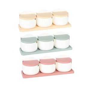 Juego de recipientes de plástico <span class=keywords><strong>para</strong></span> <span class=keywords><strong>condimentos</strong></span> de forma redonda de 3 piezas, caja de <span class=keywords><strong>condimentos</strong></span> de cocina <span class=keywords><strong>para</strong></span> <span class=keywords><strong>cocinar</strong></span> - Product Image 6