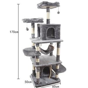 Torre rascadora para mascotas, marco de escalada de lujo, Casa Grande, árbol para gatos - Product Image 1