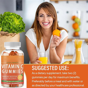 Bonbons gélifiés à la vitamine C au goût de menthe et d'orange acidulée, bonbons durs infusés aux fruits, enrobés, 60 unités, emballés en bouteille, en stock - Product Image 4