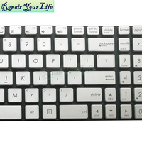 Clavier rétroéclairé US pour ASUS G551 N551 N551JK N551JM N551JQ N551ZU G552 G552VW G552VX GL742VW N552VX 0KNB0-662BUS00