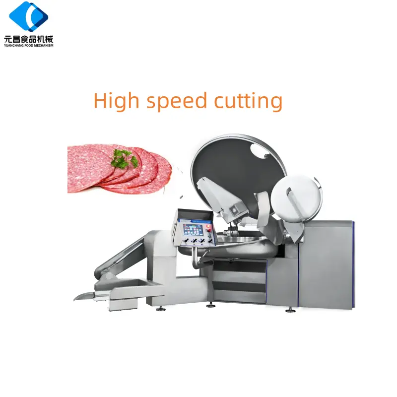 Meat cutter machine for Vacuum Meat Bowl Cutter For Sausage Machinery