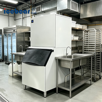 Machine à glaçons commerciale certifiée CE ISO, économe en énergie, grande capacité de production de glace de 1000 kg