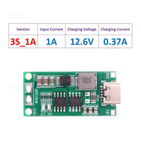 Placa de Carga Rápida para Baterías de Litio Tipo C 2S 3S 4S para Celdas de Polímero de Litio 18650 de 8.4V 12.6V 16.8V