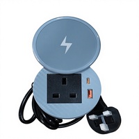 Chargeur magnétique sans fil de haute qualité en matériau PC ignifuge 20 W PD QC3.0 Type-C pour ordinateur portable, écouteurs, meubles et bureau