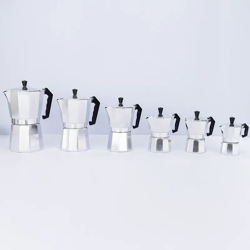 High Quality 1/2/3/6/9/12/14 Cups Portable Stainless Steel Coffee Maker Tools Espresso Coffee Moka Pots