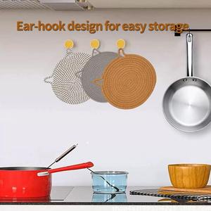 Almohadillas Resistentes al Calor para Cocina, Juego de Posavasos Grandes con Orejas de Gato, Alfombrillas para Platos Calientes para Encimeras de Cocina - Product Image 4