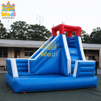 Toboggan gonflable certifié CE pour piscine, toboggan gonflable en vinyle pour utilisation humide, toboggan gonflable pour s'amuser en été dans la cour