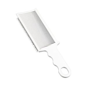 Flathead Clipper Comb White <b>Plastic</b> ABS Hair Styling Comb For Men Barber <b>Edge</b> Trimming Gradient Shaver Comb - Product Image 5