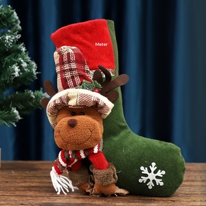 New Cloth <strong>Christmas</strong> Ornaments Santa <strong>Stockings</strong> Gift Bags <strong>Christmas</strong> Tree Decorations <strong>Candy</strong> <strong>Stockings</strong> Festive Holiday Decor - Product Image 2
