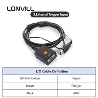 Escáner de Código de Barras Industrial de Montaje Fijo LONVILL de Largo Alcance USB RS232 con Escaneo de Código DPM para Cinta Transportadora