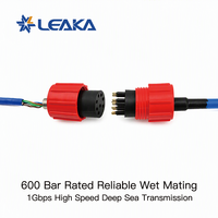 Connecteur Ethernet sous-marin Subconn compatible DBH8F+DIL8M 8 broches, étanche IP69K, en acier inoxydable 316L, mâle-femelle, pour ROV, AUV et caméras sous-marines