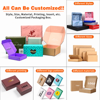 Fabricant de boîtes à courrier en carton ondulé Kraft, boîte à courrier personnalisée avec logo imprimé, emballage boutique, vente au détail, OEM, boîte à courrier en carton ondulé