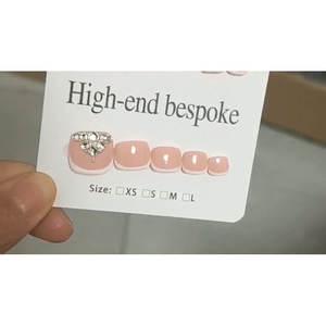 Kit de Uñas Postizas Varbaknte con Diversos Diseños, Adhesivo UV, 30 Piezas para Pedicura - Product Image 3