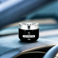 Désodorisant Voiture 95g Perles EVA Parfum Tabac en Pot avec Couvercle Métallique pour Grille d'Aération – Parfum Longue Durée pour Intérieur Automobile