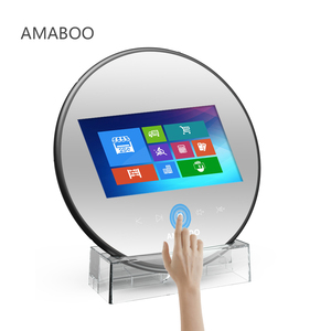 Khung Ảnh Kỹ Thuật Số Đen Tròn <span class=keywords><strong>7</strong></span> Inch AMABOO, Gương Ma Thuật Trang Điểm, Ngoại Hình Cao Cấp - Product Image 3