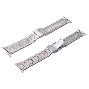 Correa de titanio cepillado premium JAETIUM al por mayor con cierre desplegable, pulsera de repuesto ligera y de lujo para Apple Watch - Product Image 2