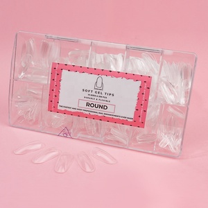 500 faux ongles carrés et en forme de stiletto, pointes souples coniques en PMMA, couvre-ongles en gel UV, boîte pour usage créatif DIY en salon - Product Image 4