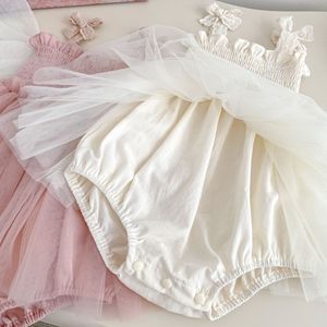 Mono sencillo y elegante <span class=keywords><strong>para</strong></span> niña, mono con tutú y lazo <span class=keywords><strong>de</strong></span> encaje <span class=keywords><strong>para</strong></span> fiesta, foto, uso diario, <span class=keywords><strong>para</strong></span> niños pequeños - Product Image 4